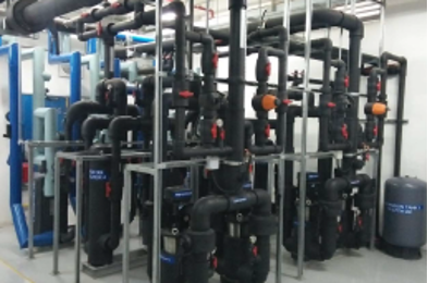 Process chill water installation